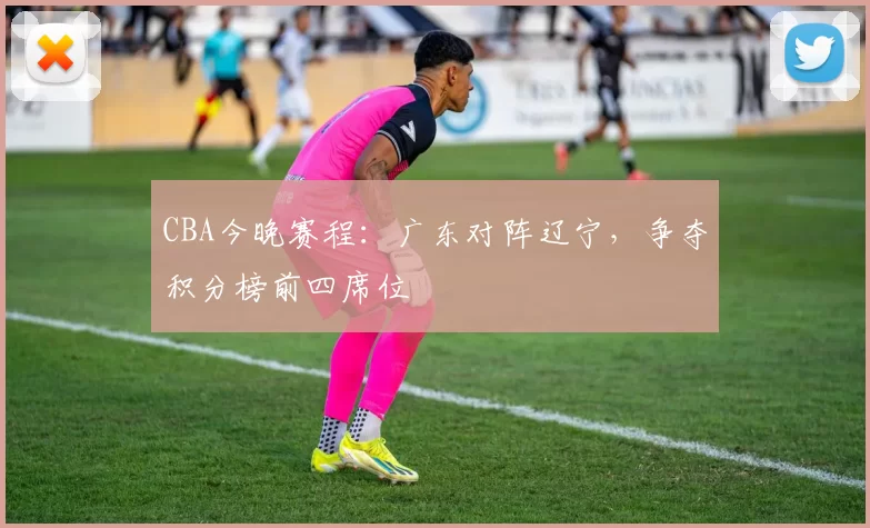 CBA今晚赛程:广东对阵辽宁,争夺积分榜前四席位